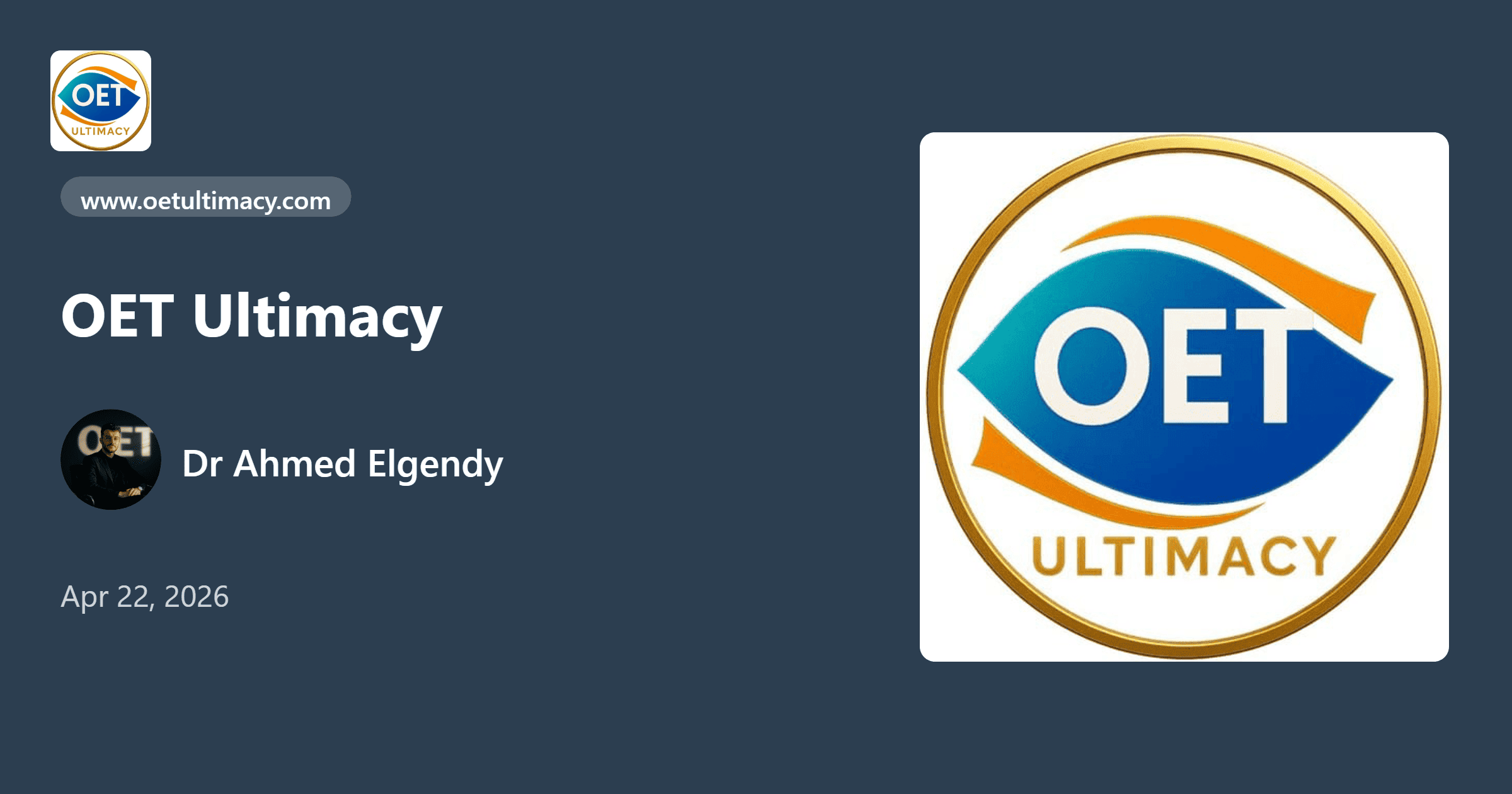 OET Course for Arabic Healthcare Professionals | OET Ultimacy
